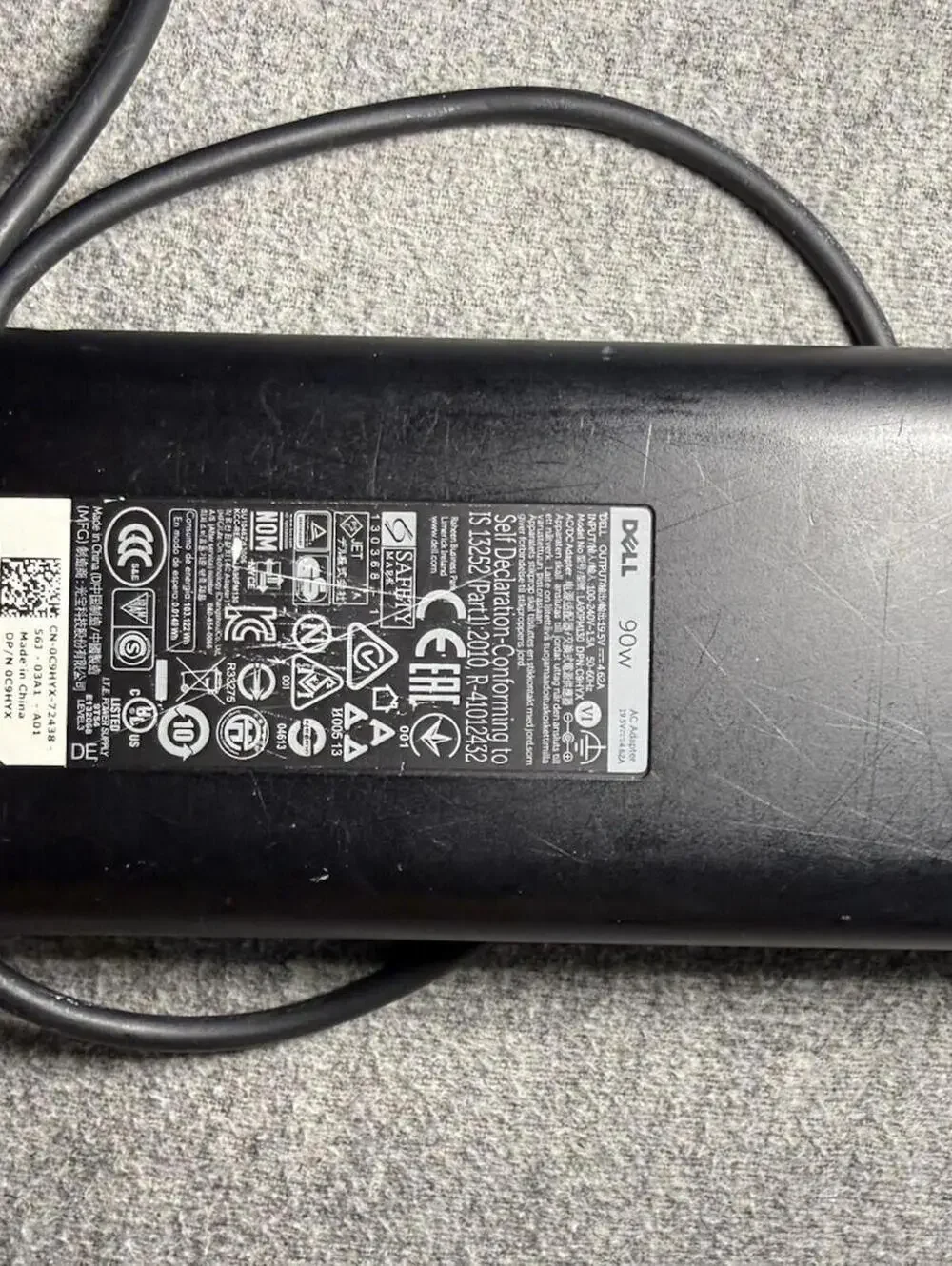 Dell 90W AC Adapter Laptop Charger LA90PM130 19.5V 4.62A OEM Genuine